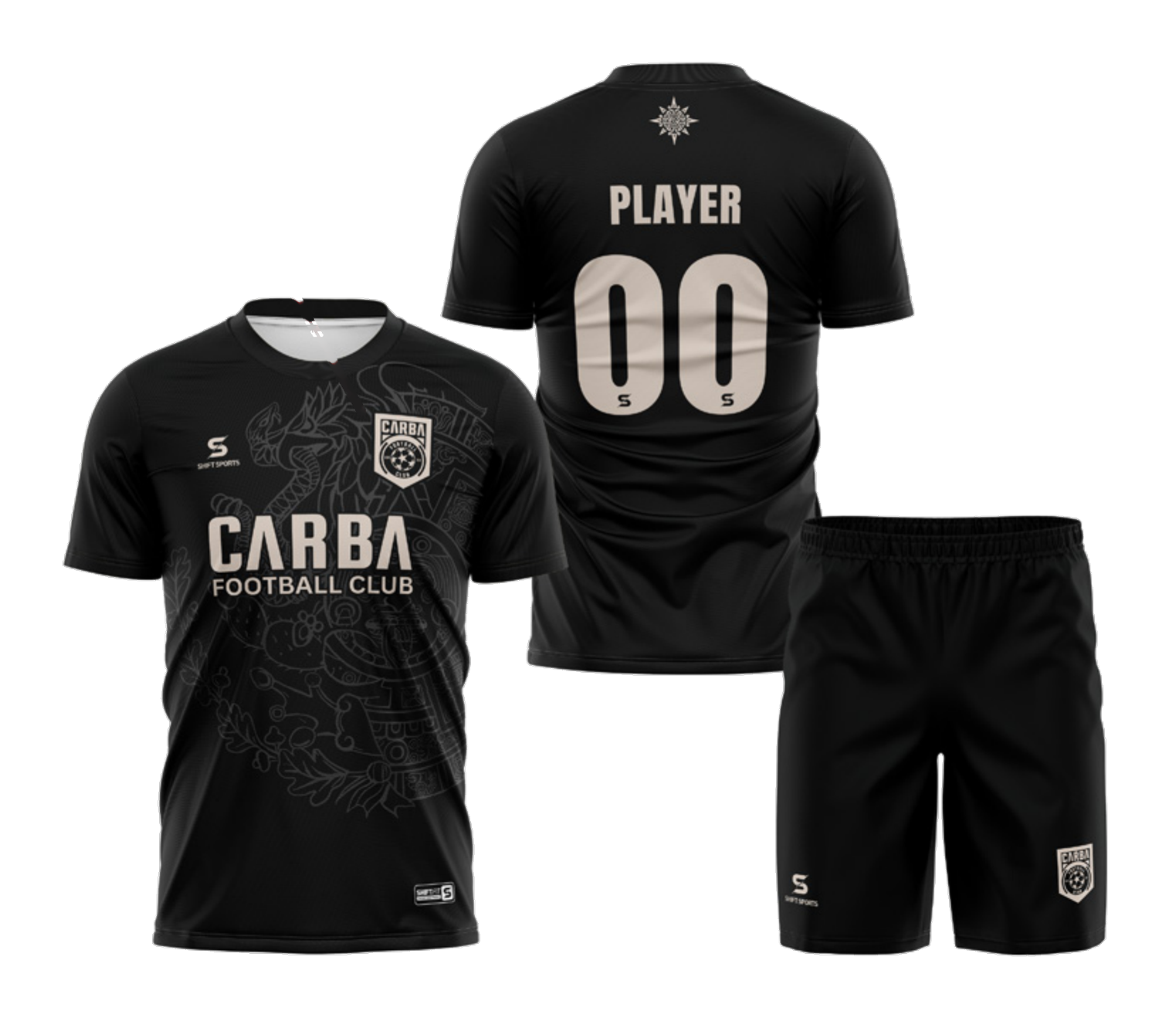 CARBA FC Game / Training Kit (Away - Black)