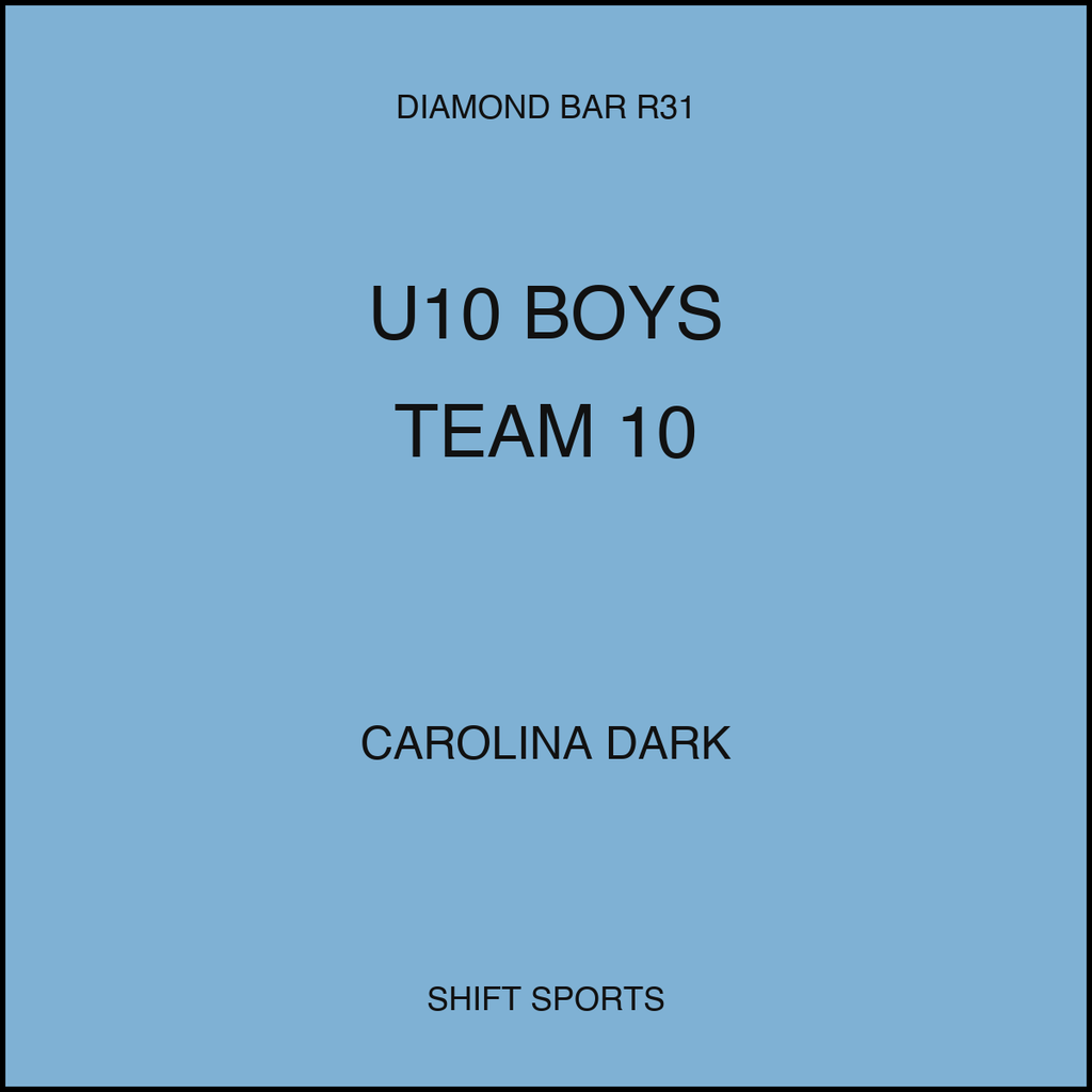 AYSO 31 — U10 Boys Team 10 — Carolina Dark — Game Kit