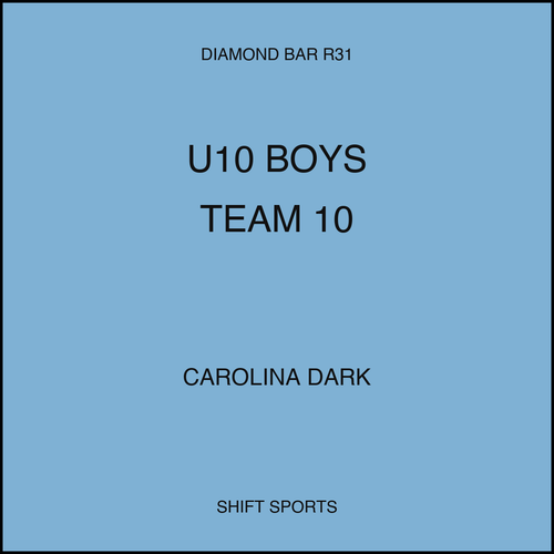 AYSO 31 — U10 Boys Team 10 — Carolina Dark — Game Kit