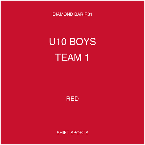 AYSO 31 — U10 Boys Team 1 — Red — Game Kit