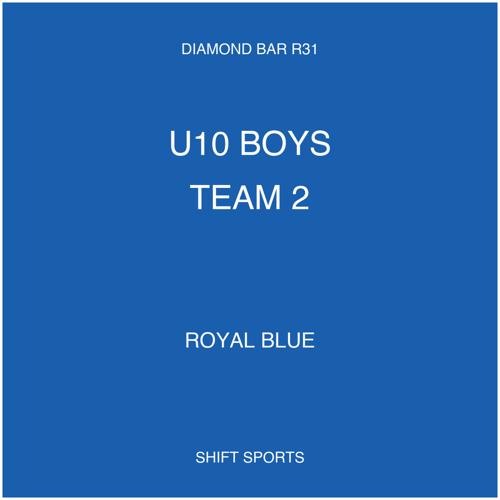 AYSO 31 — U10 Boys Team 2 — Royal Blue — Game Kit