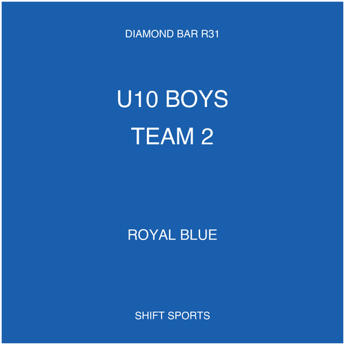 AYSO 31 — U10 Boys Team 2 — Royal Blue — Game Kit