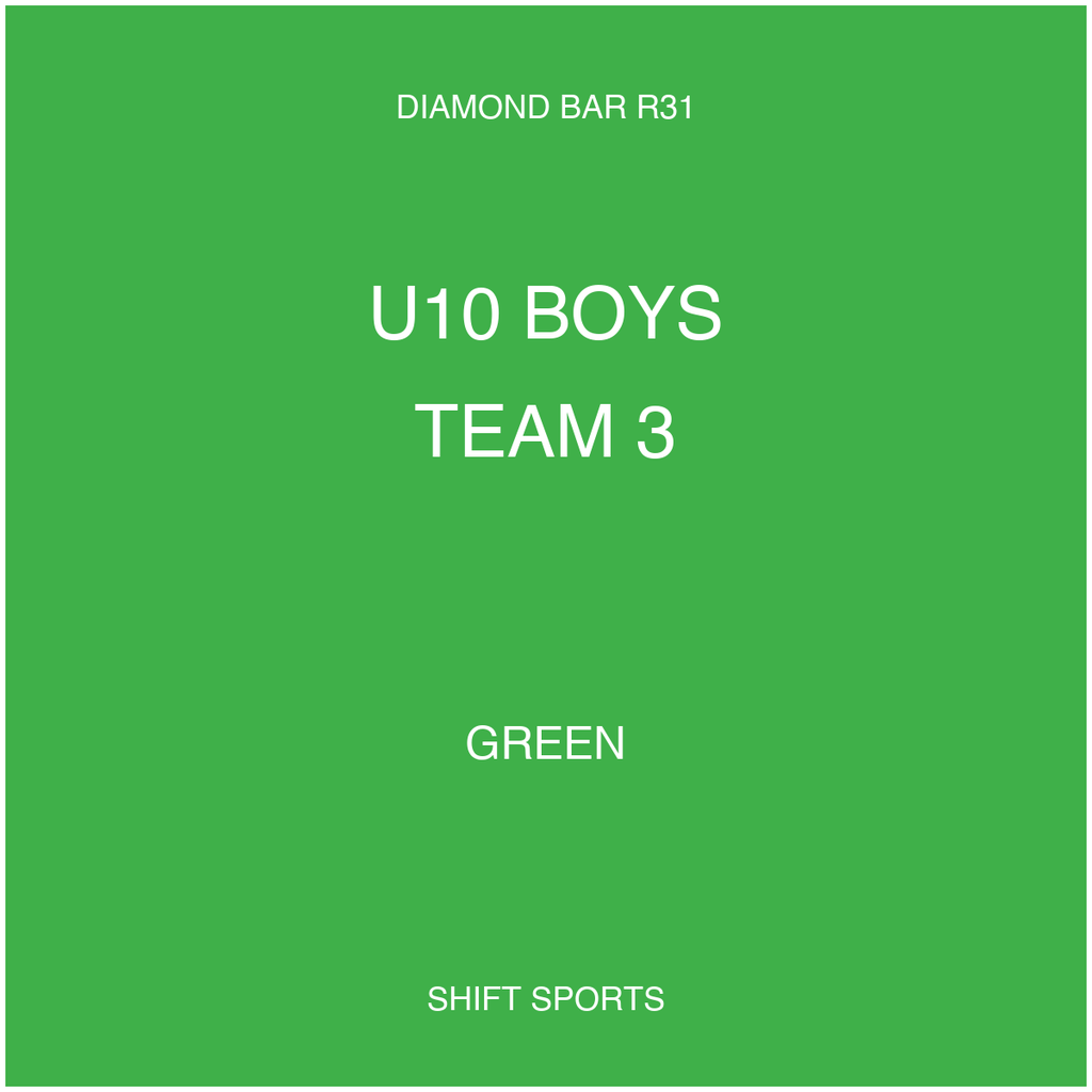 AYSO 31 — U10 Boys Team 3 — Green — Game Kit