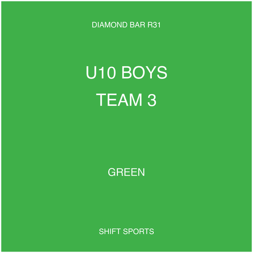 AYSO 31 — U10 Boys Team 3 — Green — Game Kit