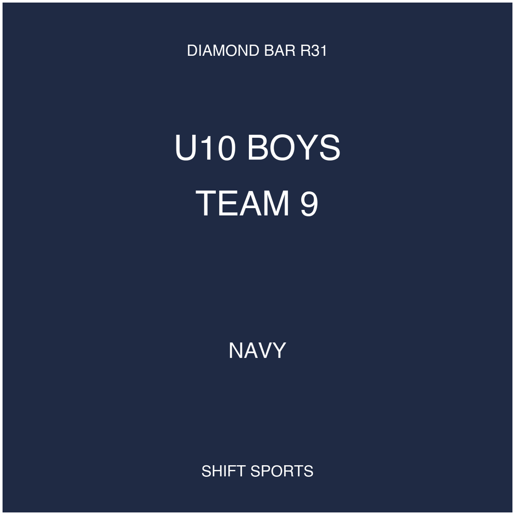 AYSO 31 — U10 Boys Team 9 — Navy — Game Kit