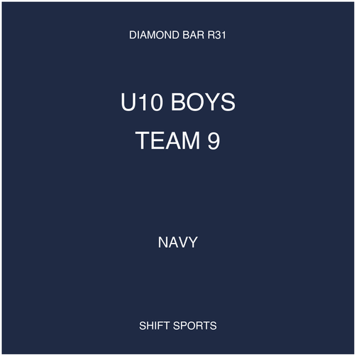 AYSO 31 — U10 Boys Team 9 — Navy — Game Kit