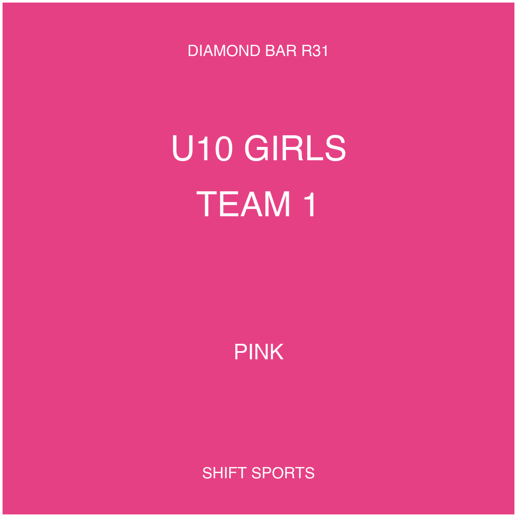AYSO 31 — U10 Girls Team 1 — Pink — Game Kit