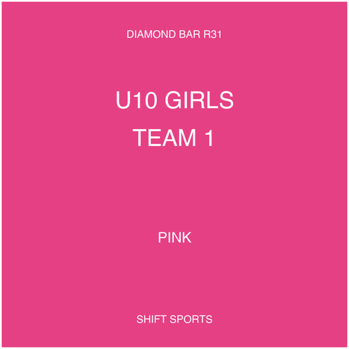 AYSO 31 — U10 Girls Team 1 — Pink — Game Kit