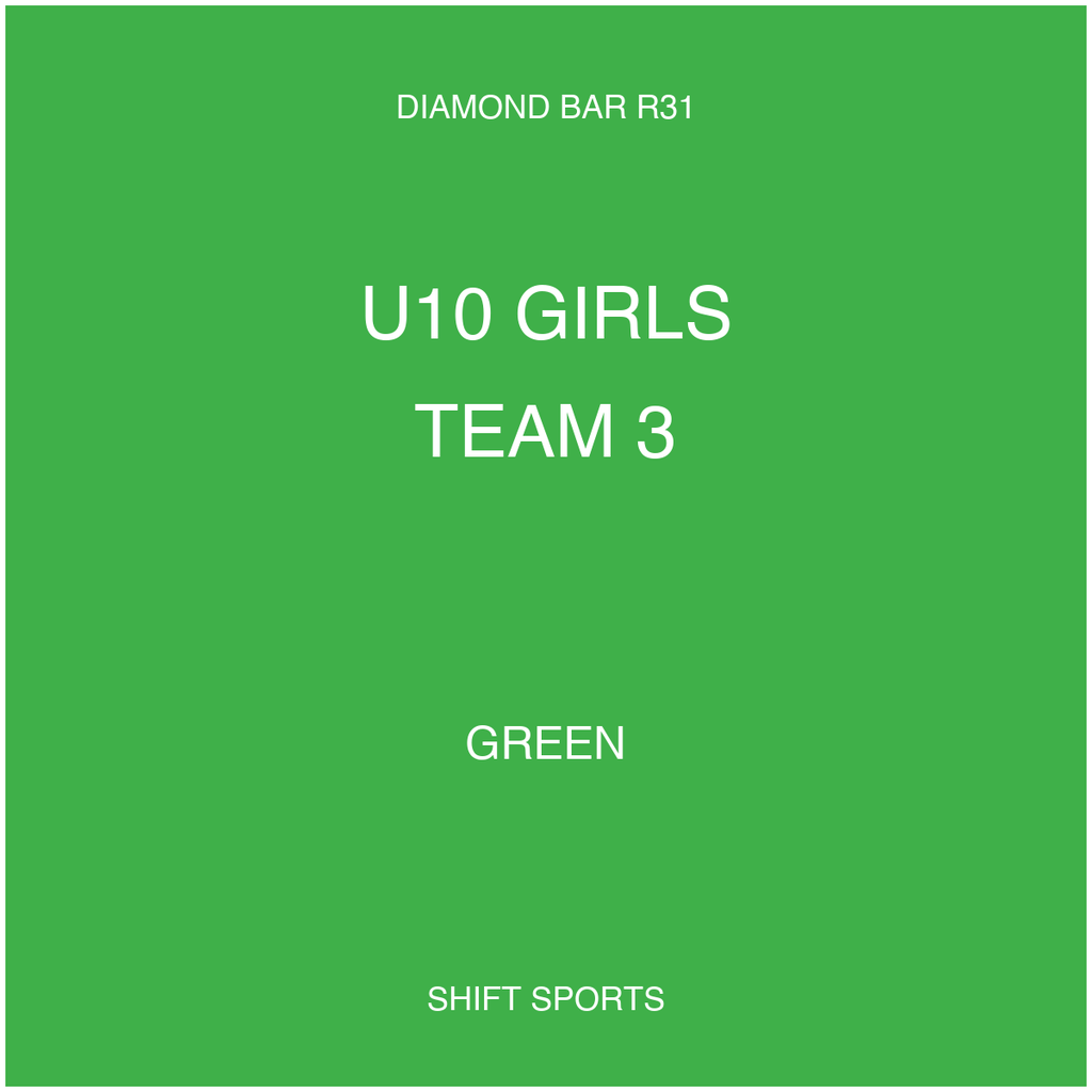 AYSO 31 — U10 Girls Team 3 — Green — Game Kit