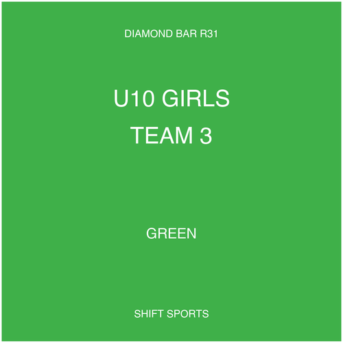 AYSO 31 — U10 Girls Team 3 — Green — Game Kit