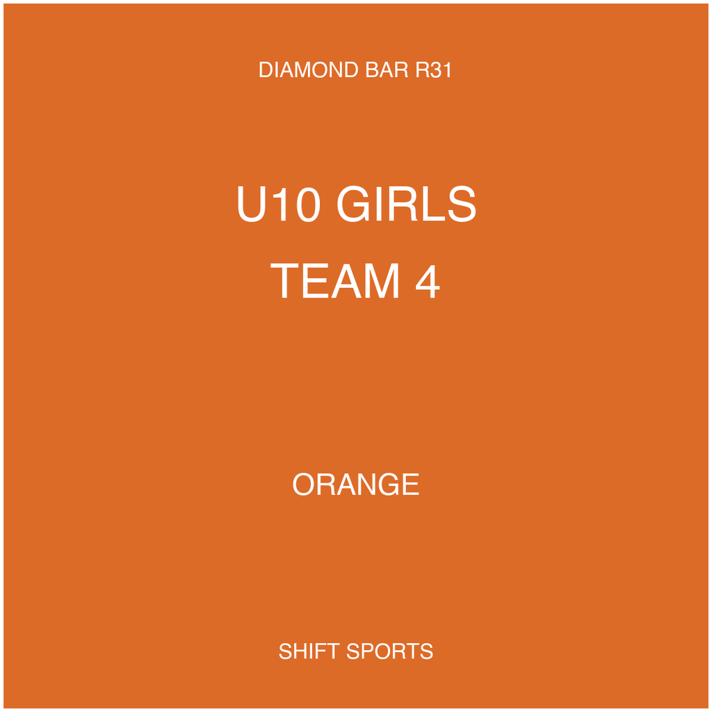 AYSO 31 — U10 Girls Team 4 — Orange — Game Kit