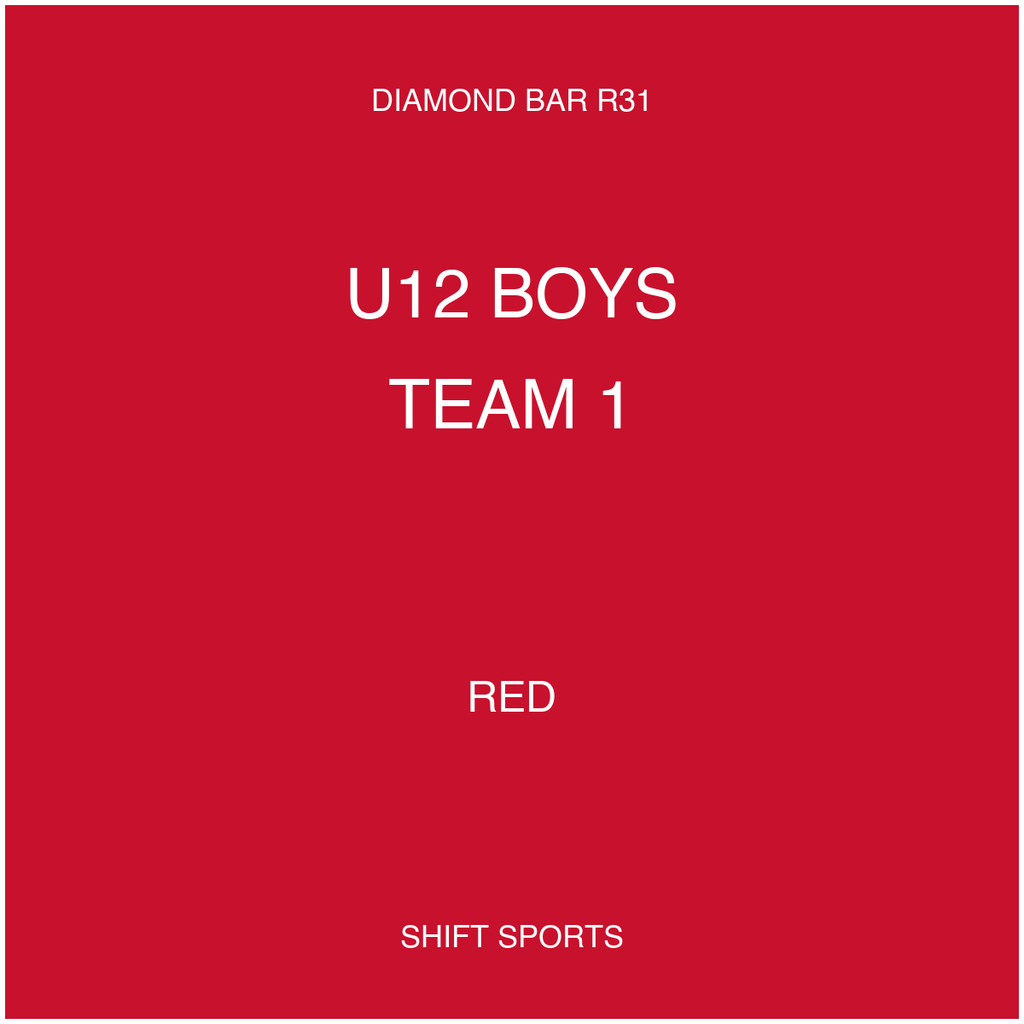 AYSO 31 — U12 Boys Team 1 — Red — Game Kit