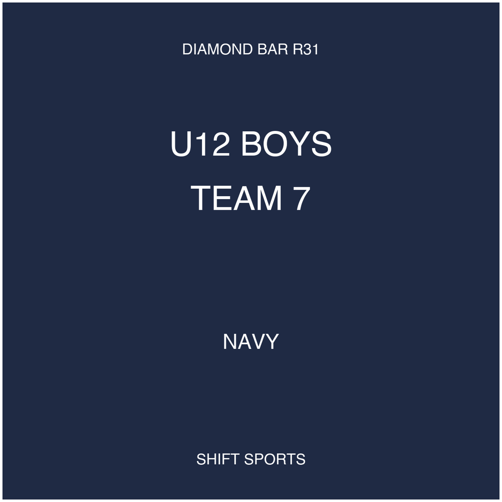 AYSO 31 — U12 Boys Team 7 — Navy — Game Kit