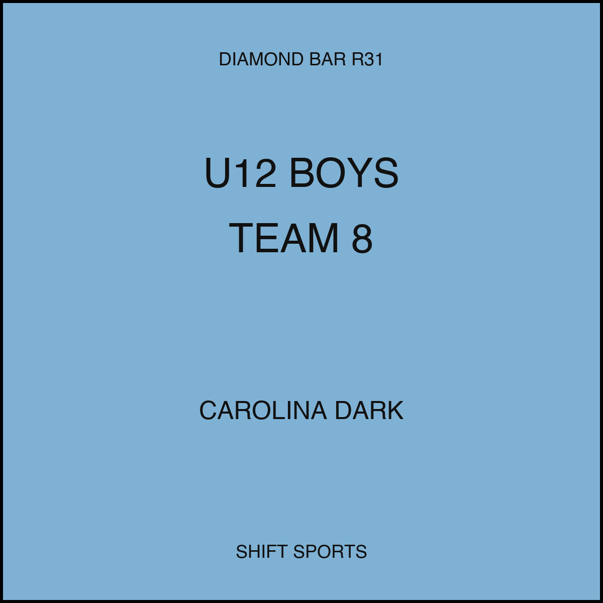 AYSO 31 — U12 Boys Team 8 — Carolina Dark — Game Kit