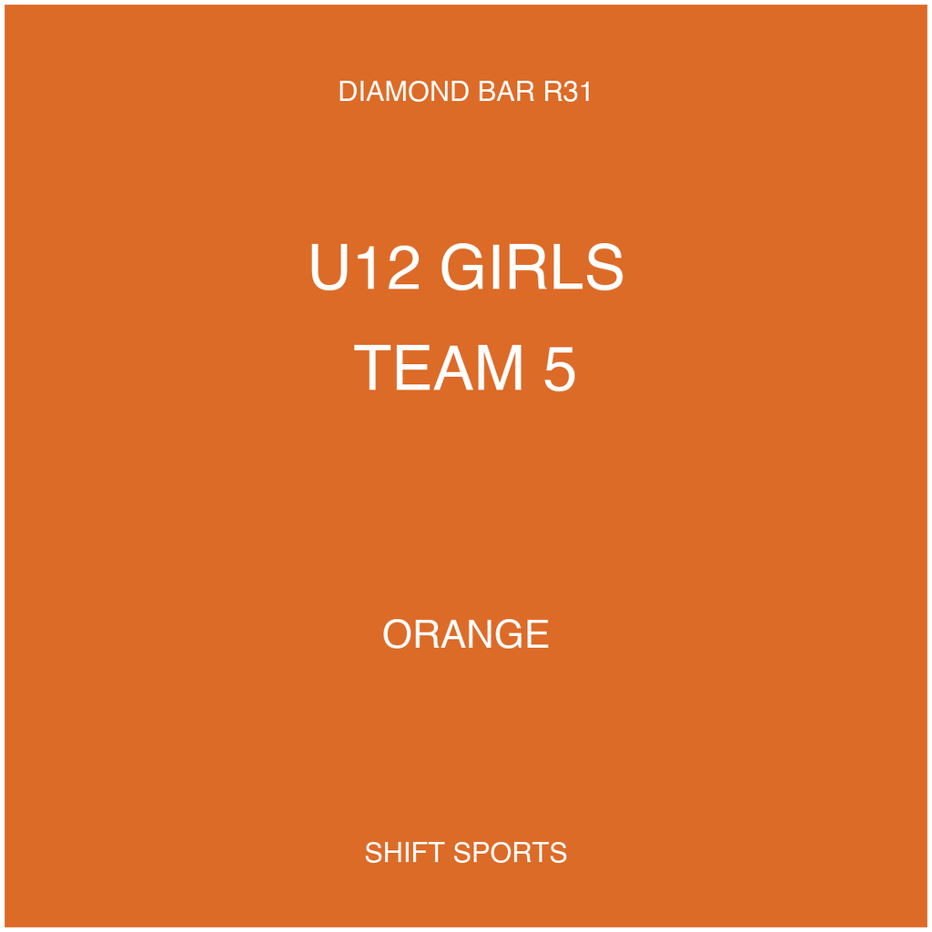 AYSO 31 — U12 Girls Team 5 — Orange — Game Kit
