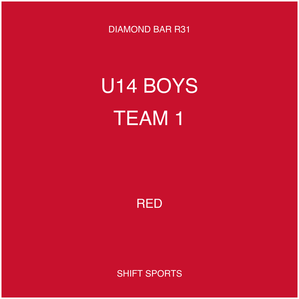AYSO 31 — U14 Boys Team 1 — Red — Game Kit