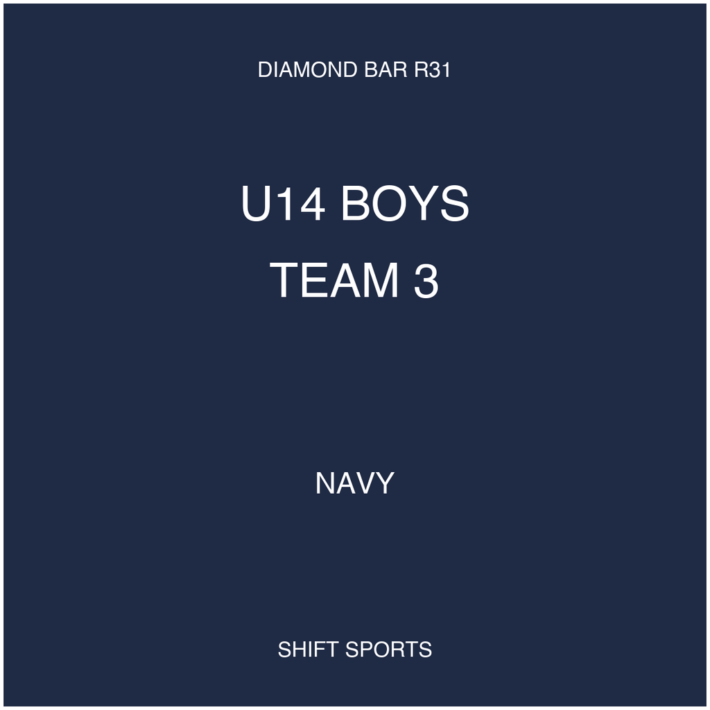 AYSO 31 — U14 Boys Team 3 — Navy — Game Kit
