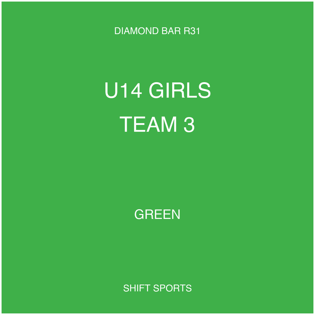 AYSO 31 — U14 Girls Team 3 — Green — Game Kit