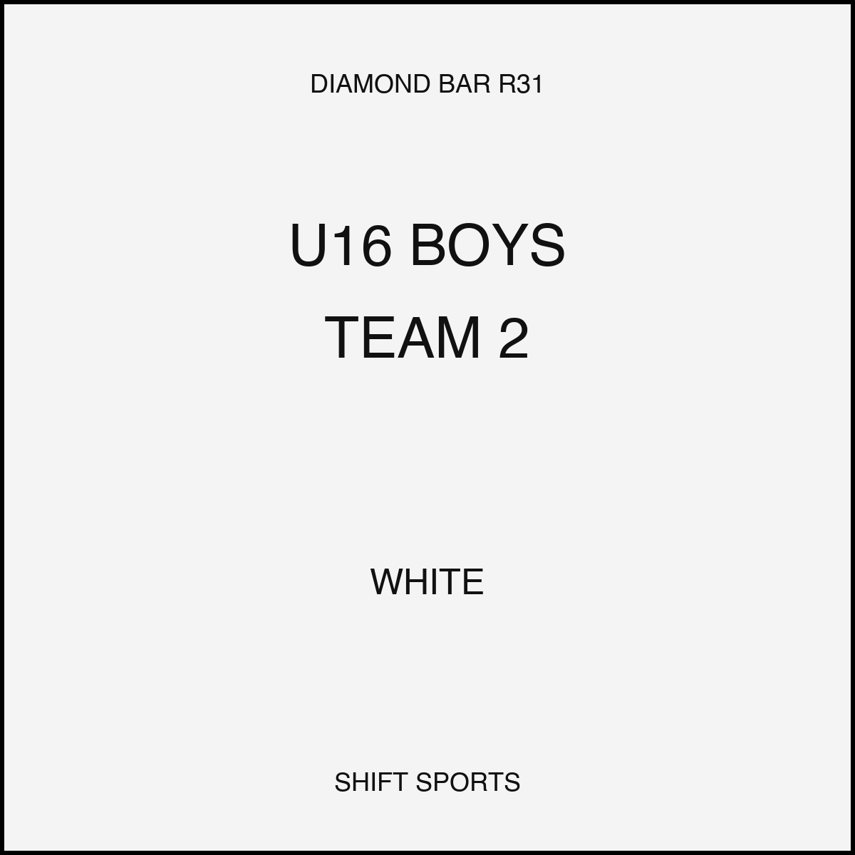 AYSO 31 — U16 Boys Team 2 — White — Game Kit