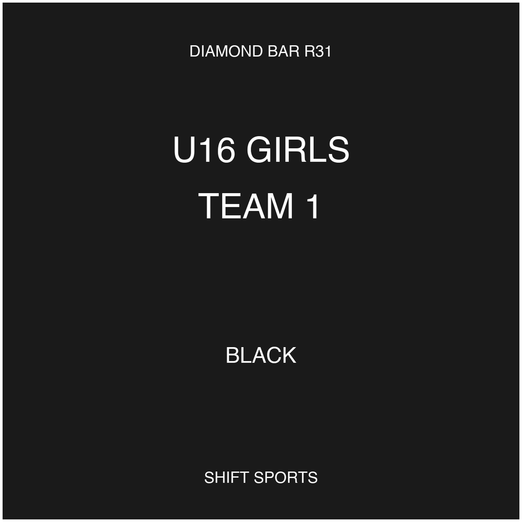 AYSO 31 — U16 Girls Team 1 — Black — Game Kit