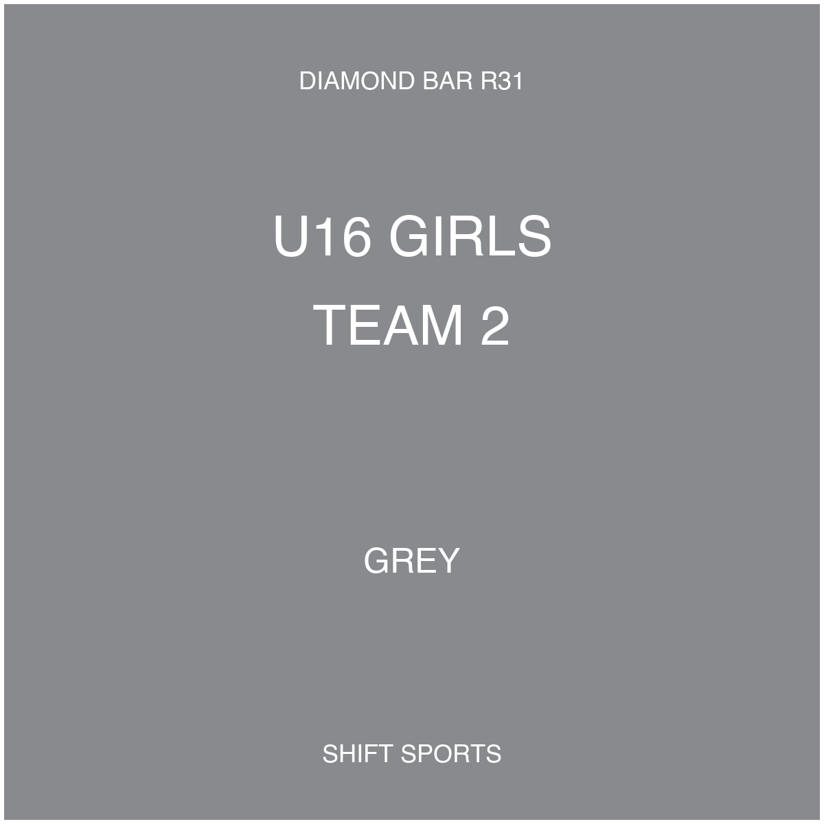 AYSO 31 — U16 Girls Team 2 — Grey — Game Kit
