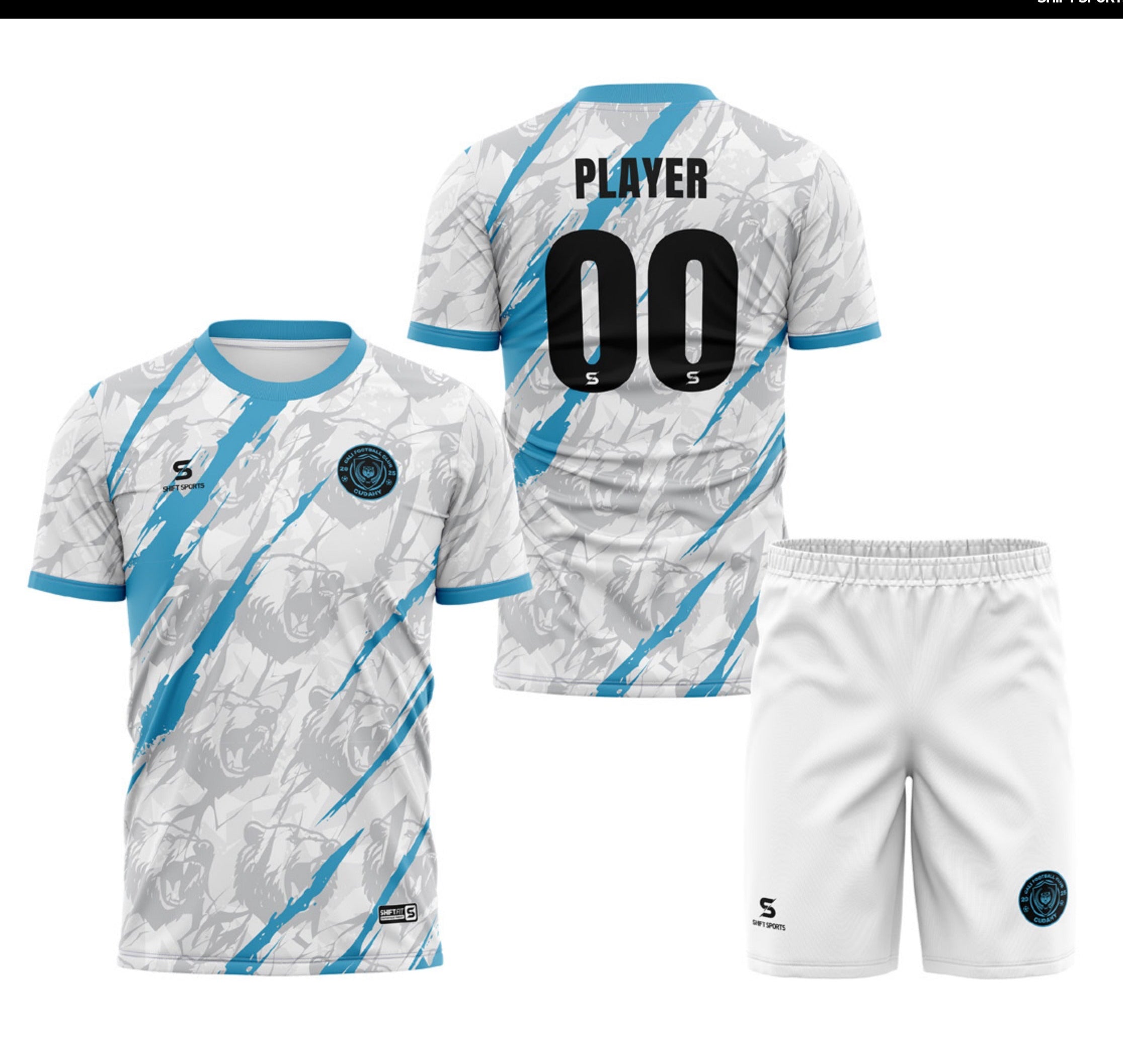Cali FC Game Jersey - White w/ Blue accents