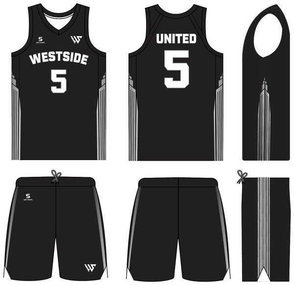 Westside United Basketball kit design