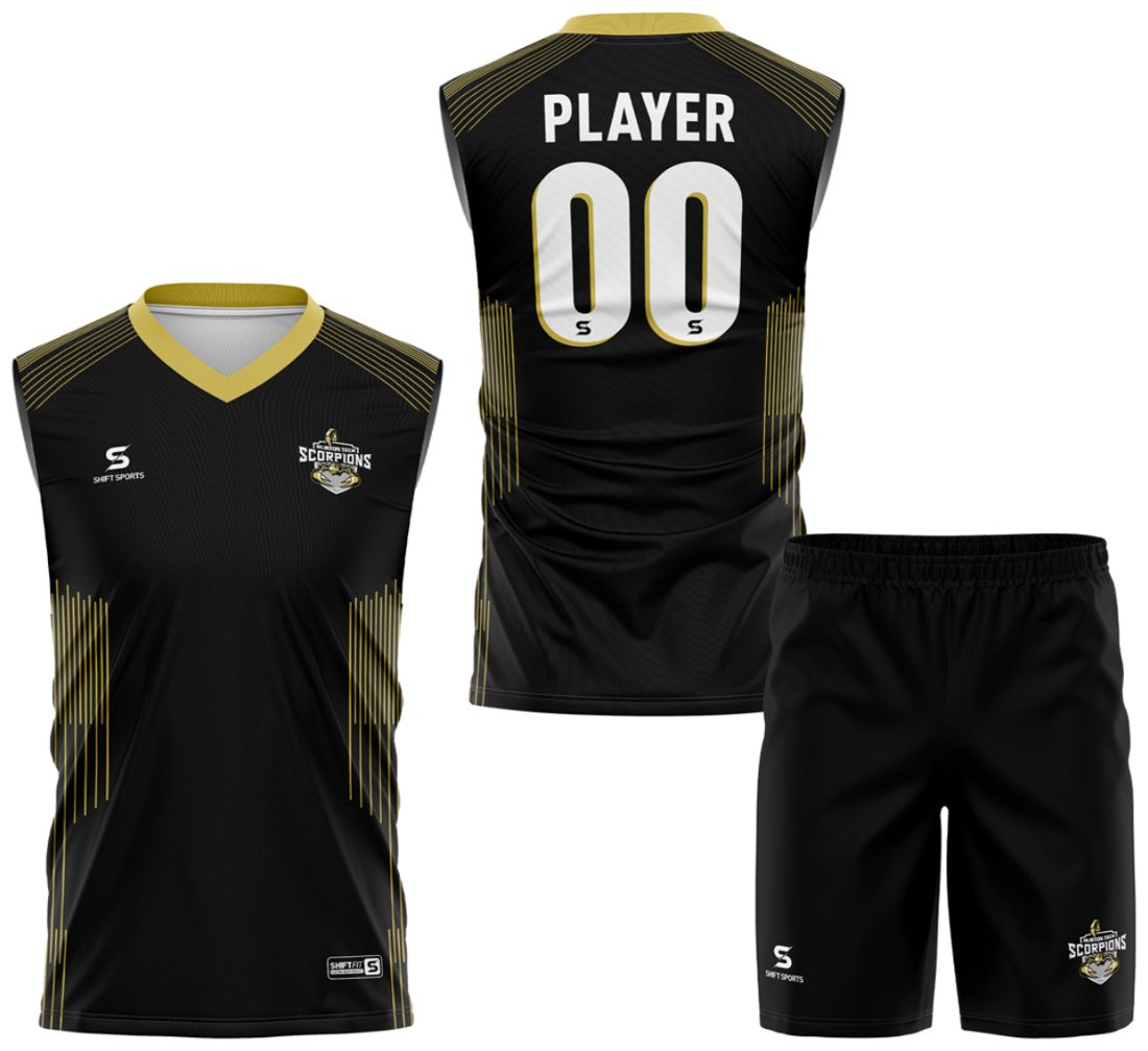 Custom volleyball uniform design