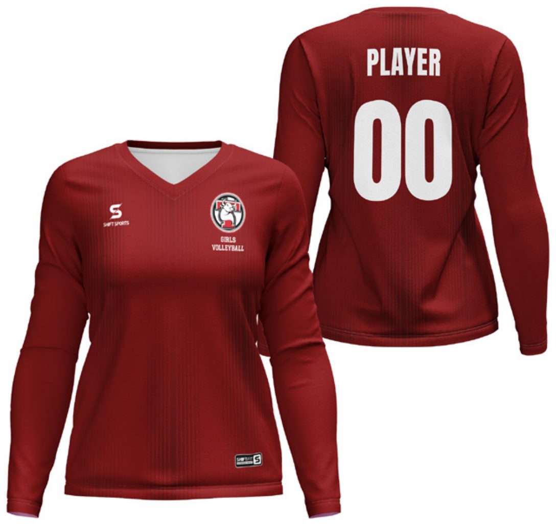 Custom volleyball uniform design
